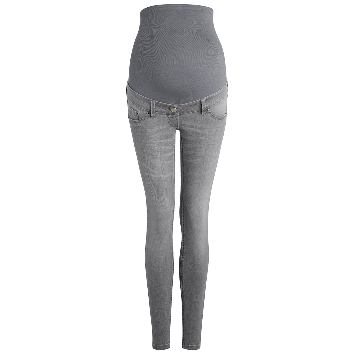 Damen Umstands-Jeggings in Hellgrau