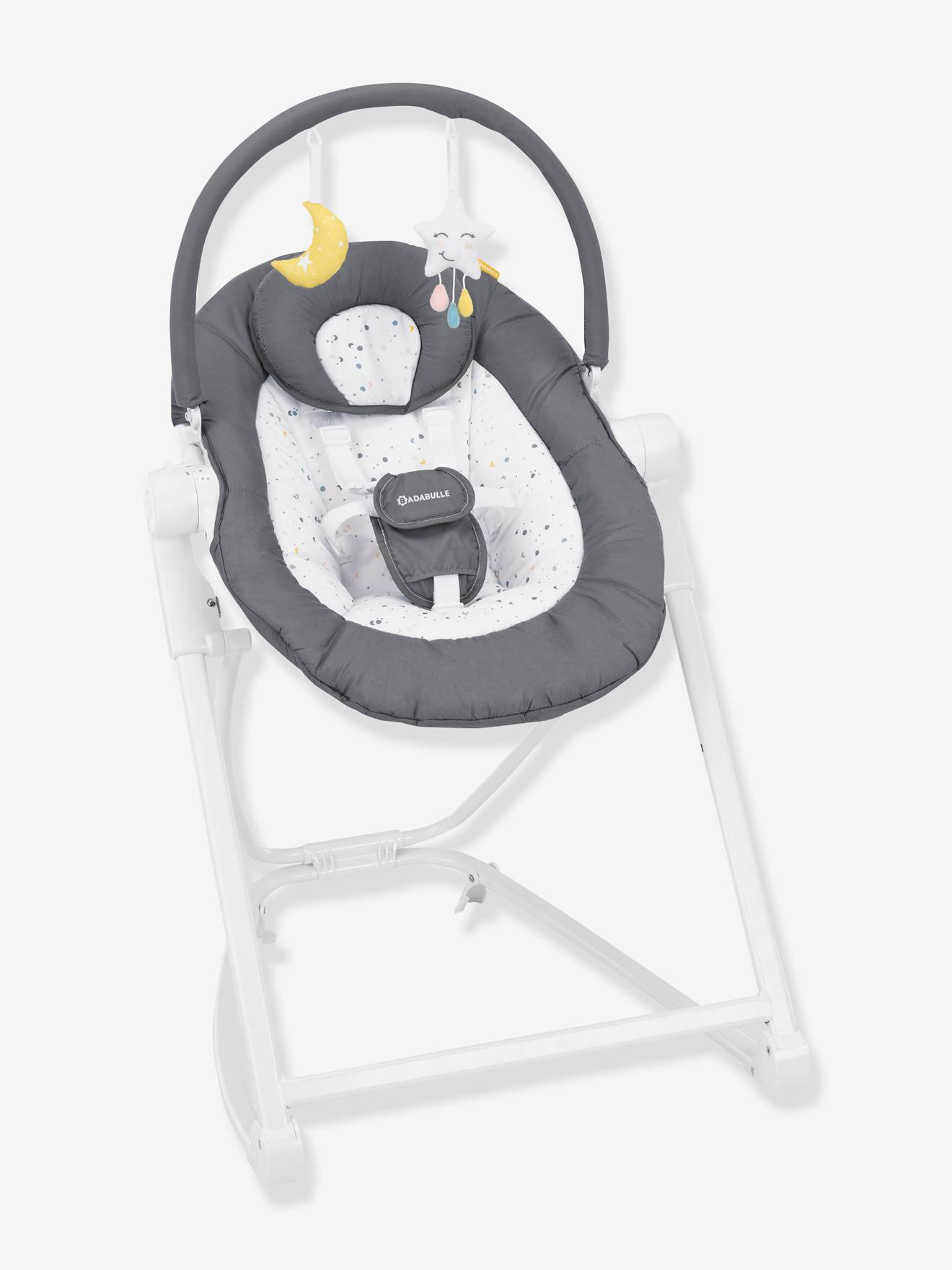 Badabulle Babywippe COMPACT'UP BADABULLE - grau/weiß