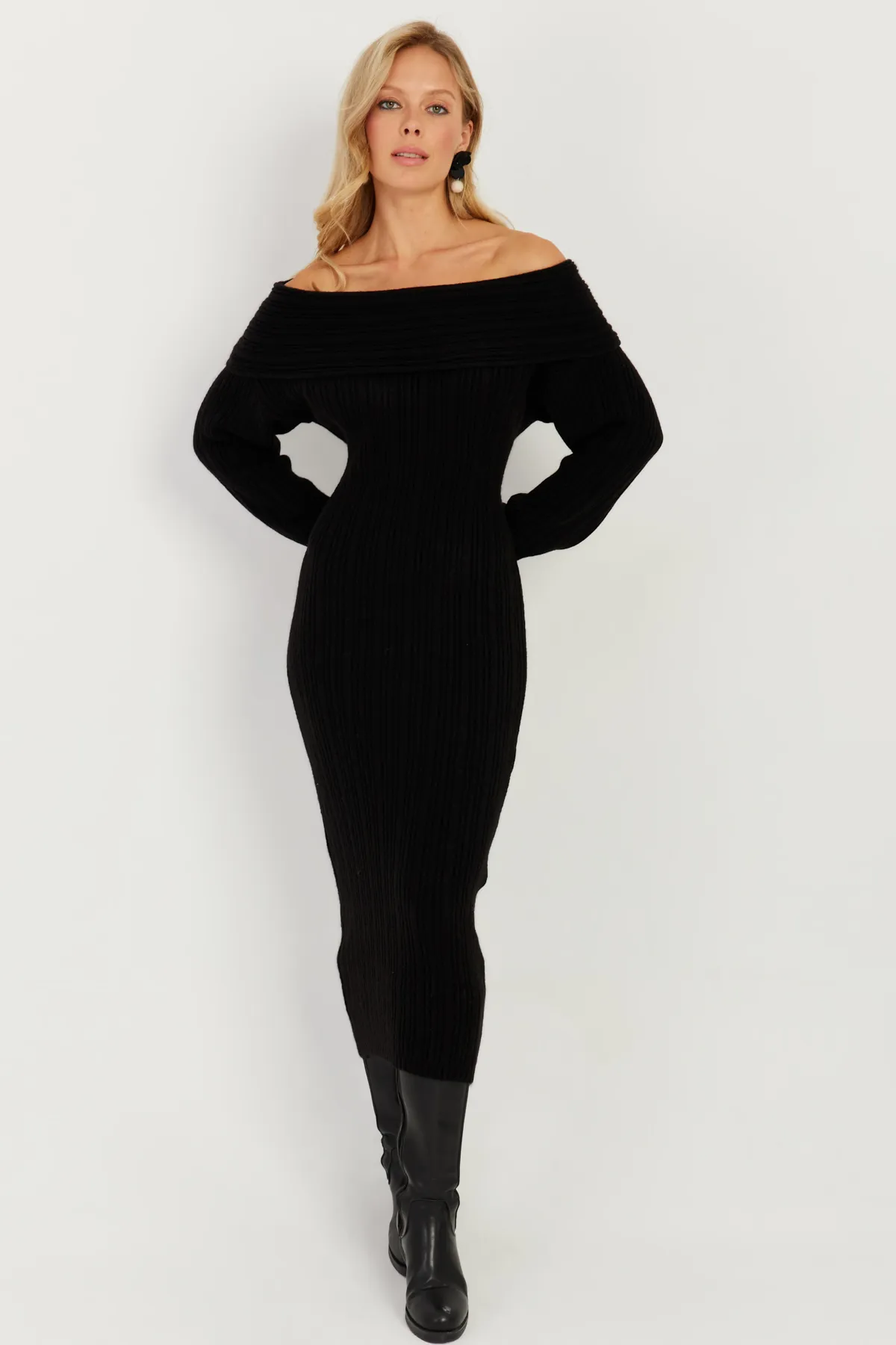 Cool & Sexy  Kleid - Schwarz - A-Linie
