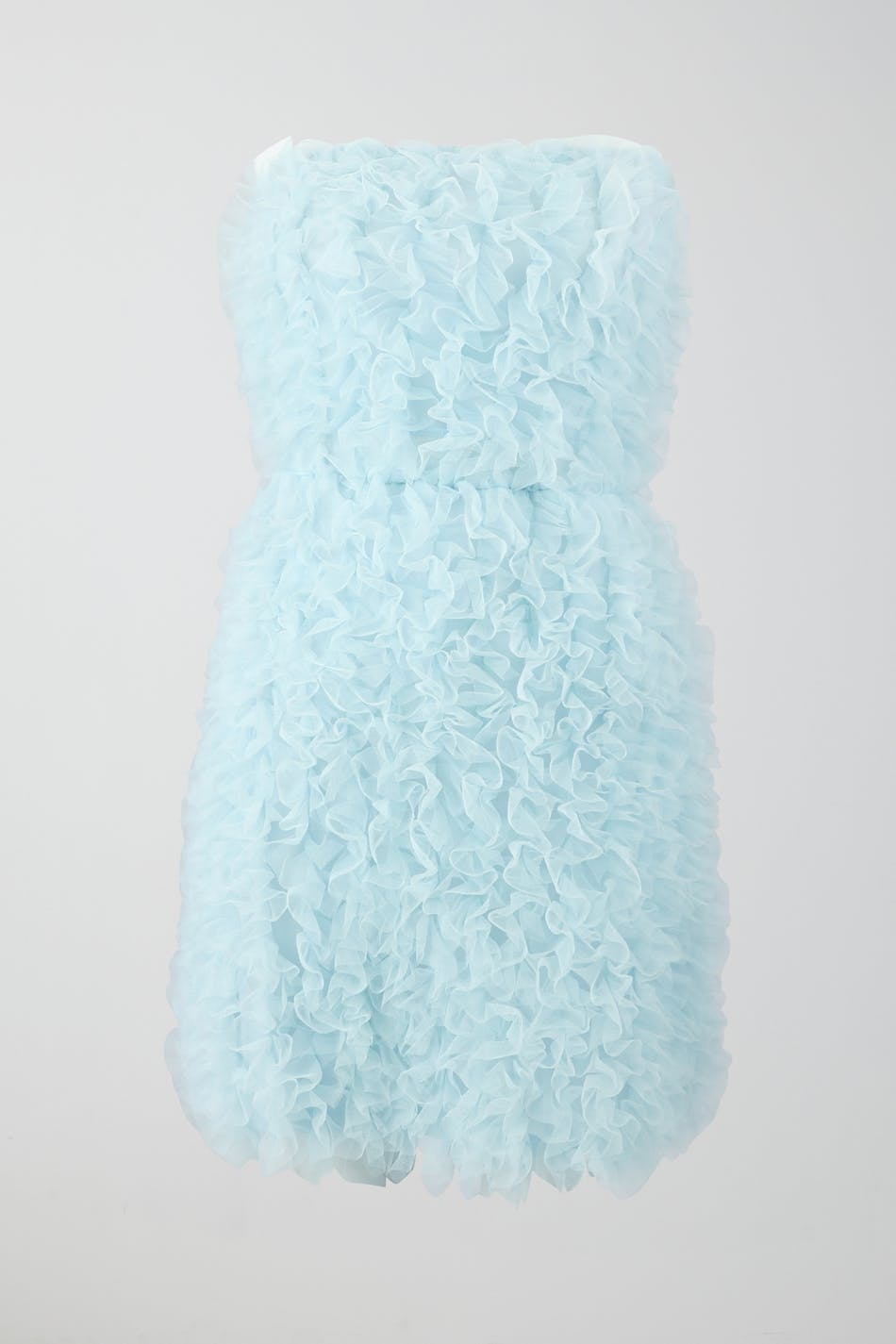 Mini allover frill tulle dress