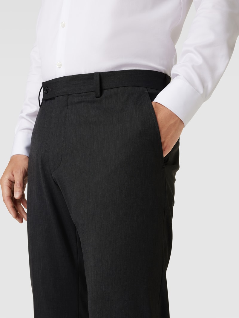 Chino mit französischen Eingrifftaschen in anthrazit