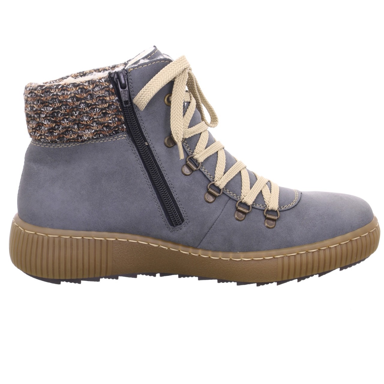 RIEKER Schnür-Stiefeletten blau
