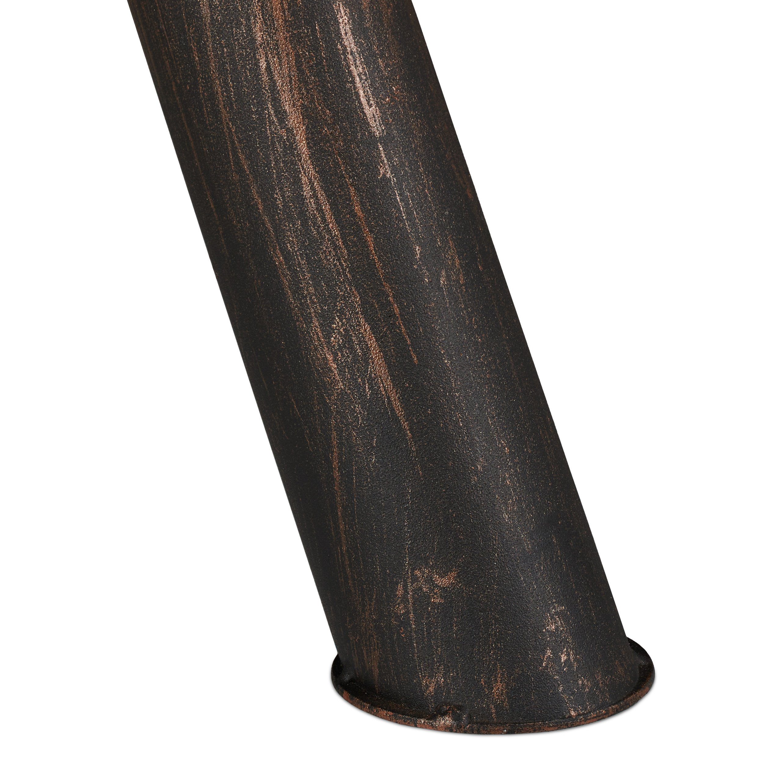 relaxdays Feuerkorb Feuerkorb Krug mit Mesh schwarz-bronze