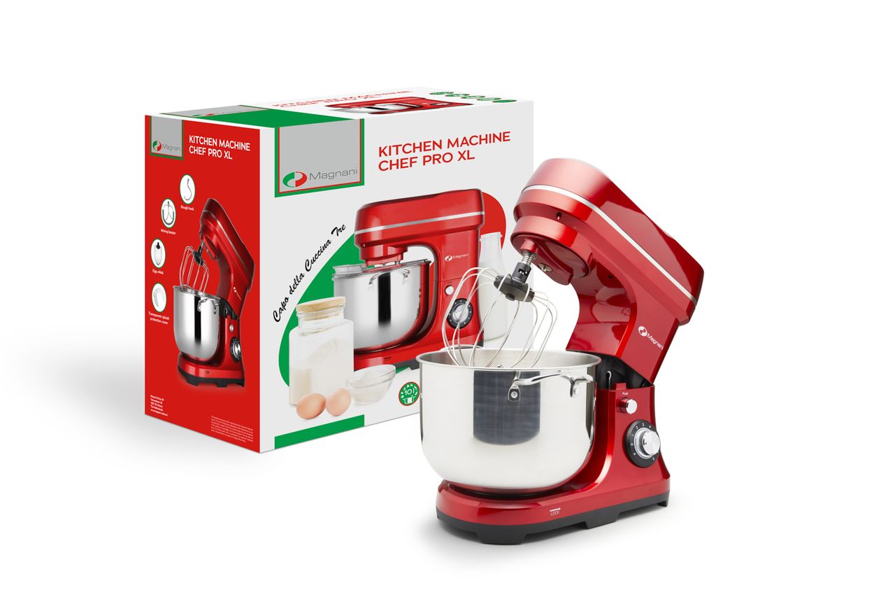 Magnani Küchenmaschine Chef Pro XL - 2000W - Rot