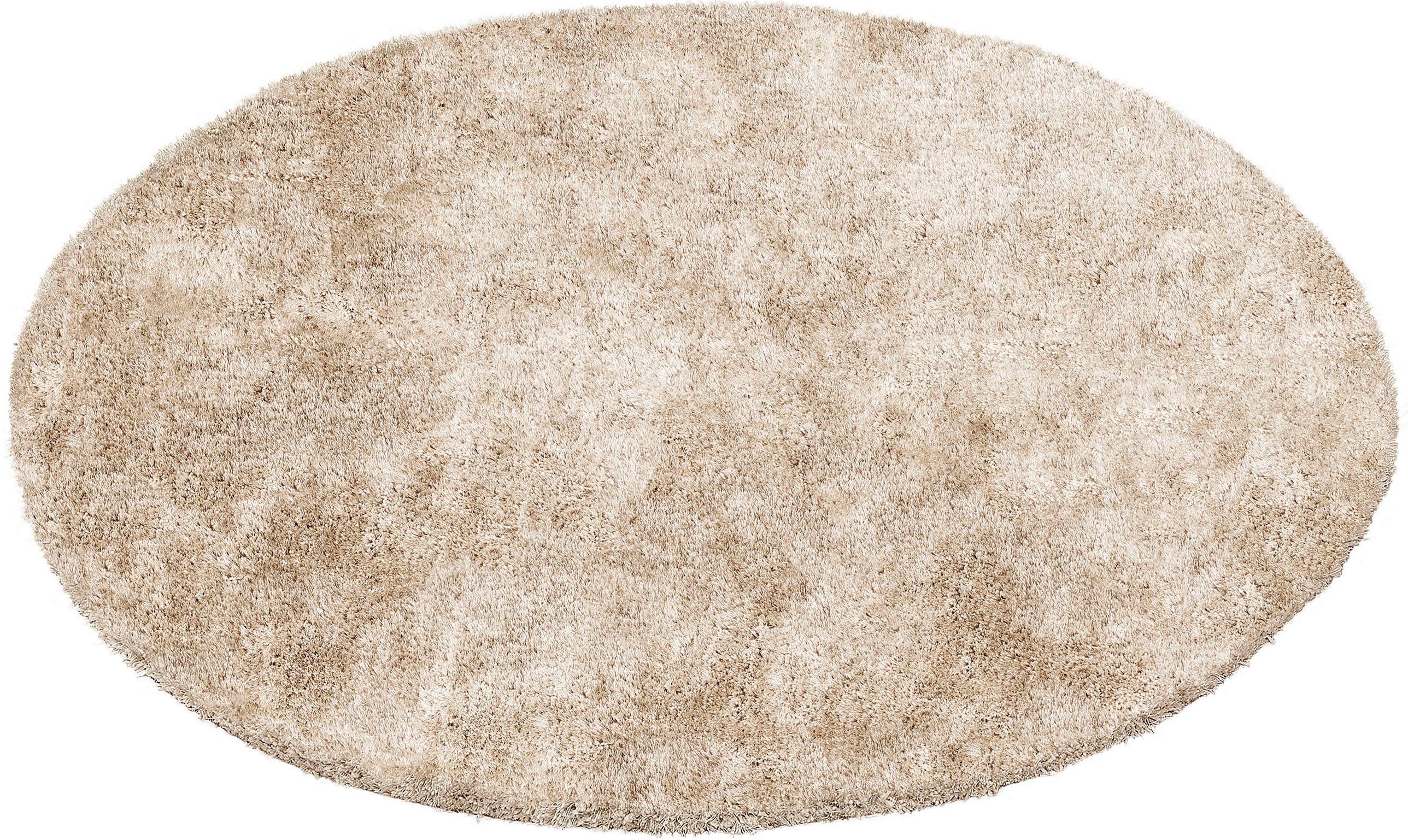 Hochflor-Teppich Dana Teppich, Bruno Banani, rund, Höhe: 30 mm, unifarben, Mikrofaser Teppiche, Wohnzimmer, Schlafzimmer, Esszimmer