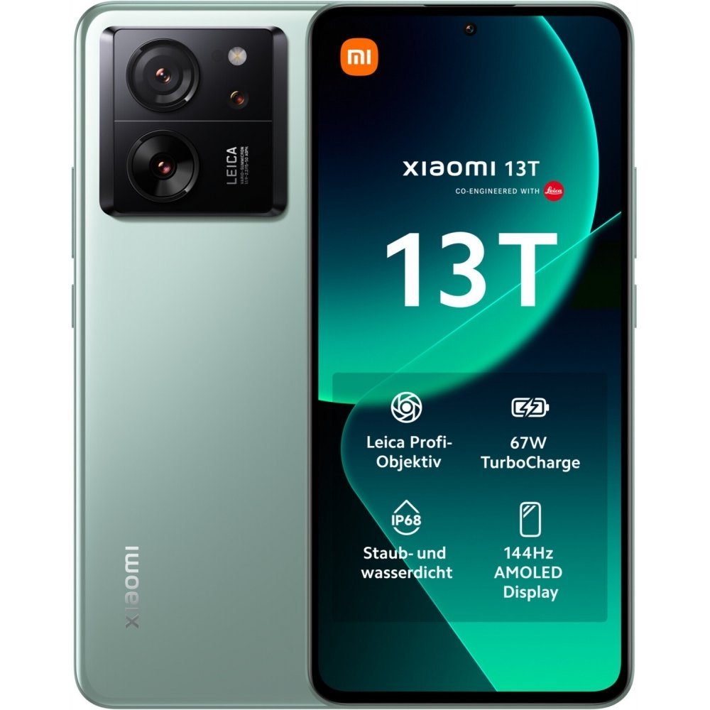 Xiaomi 13T 5G 256 GB / 12 GB - Smartphone - meadow green Smartphone (6,67 Zoll, 256 GB Speicherplatz)