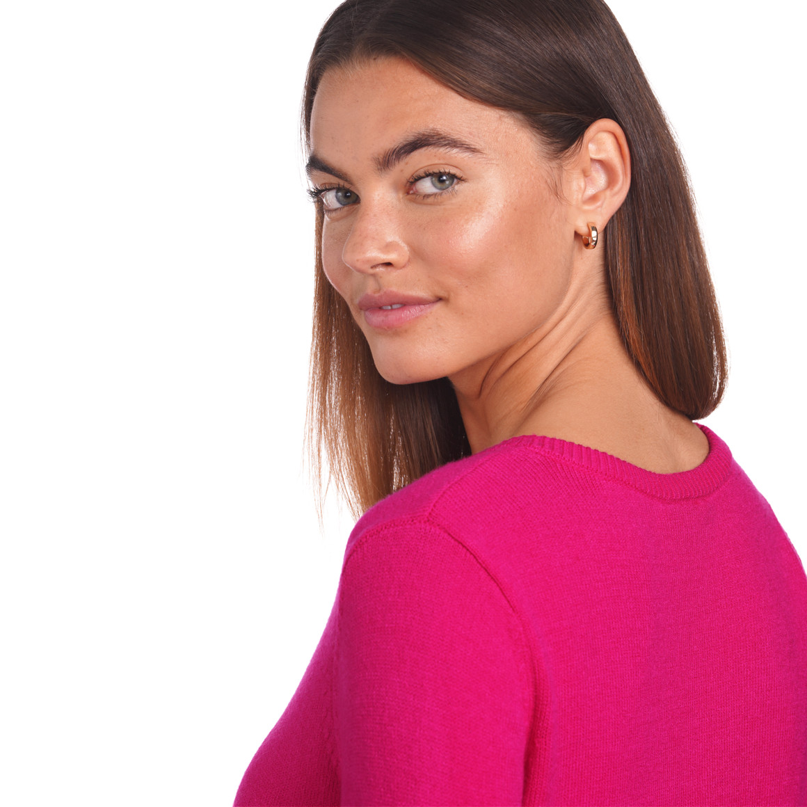 Damen Feinstrickpullover mit V-Ausschnitt