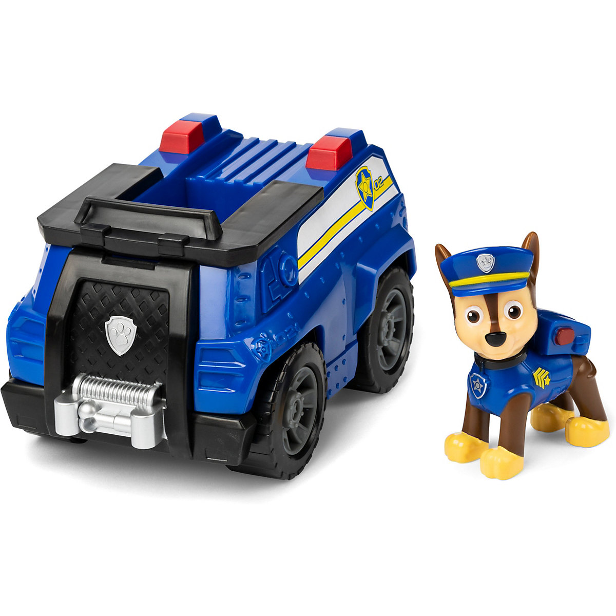 PAW Patrol Polizei-Fahrzeug mit Chase-Figur (Basic Vehicle/Basis Fahrzeug)