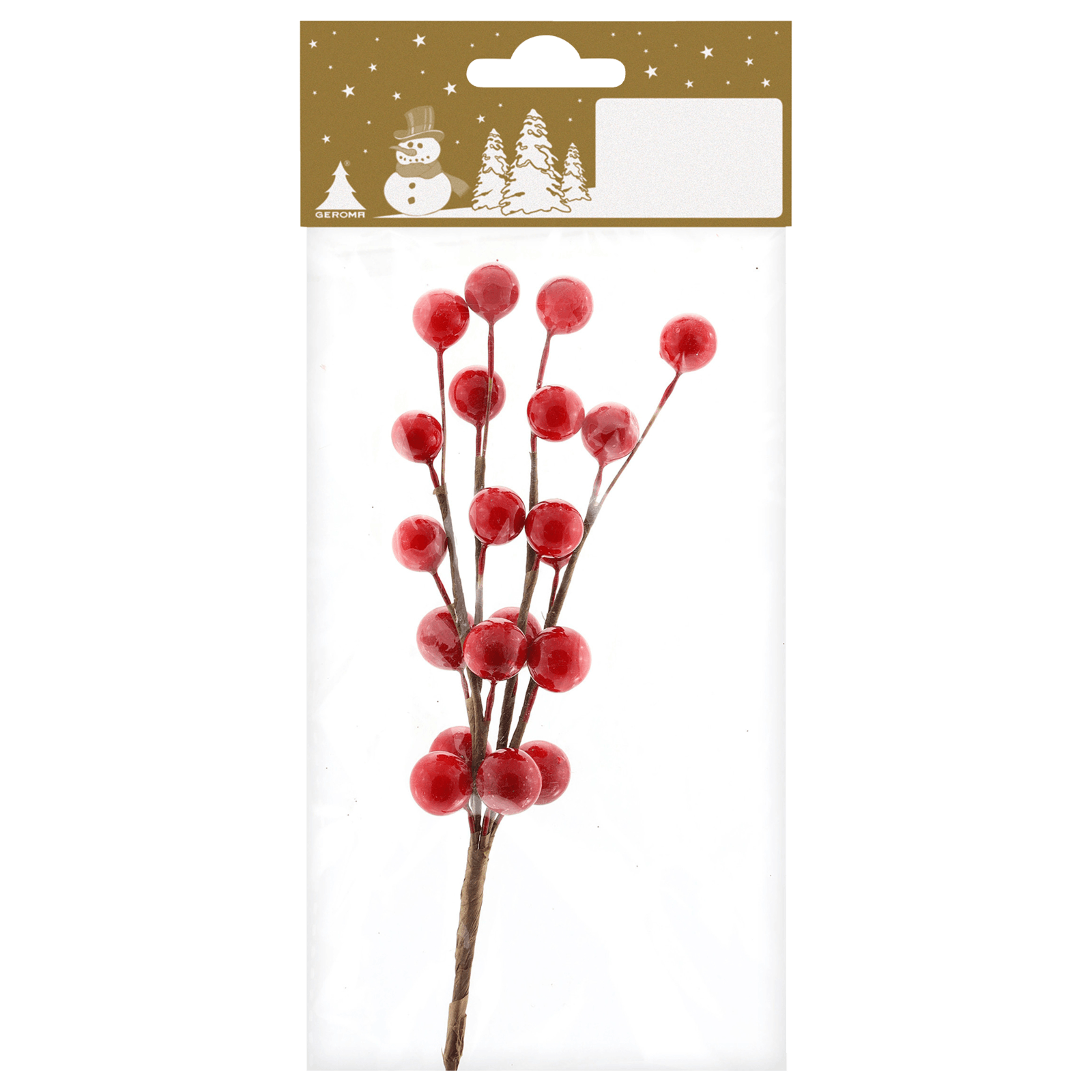 Zweig mit roten Beeren 16cm