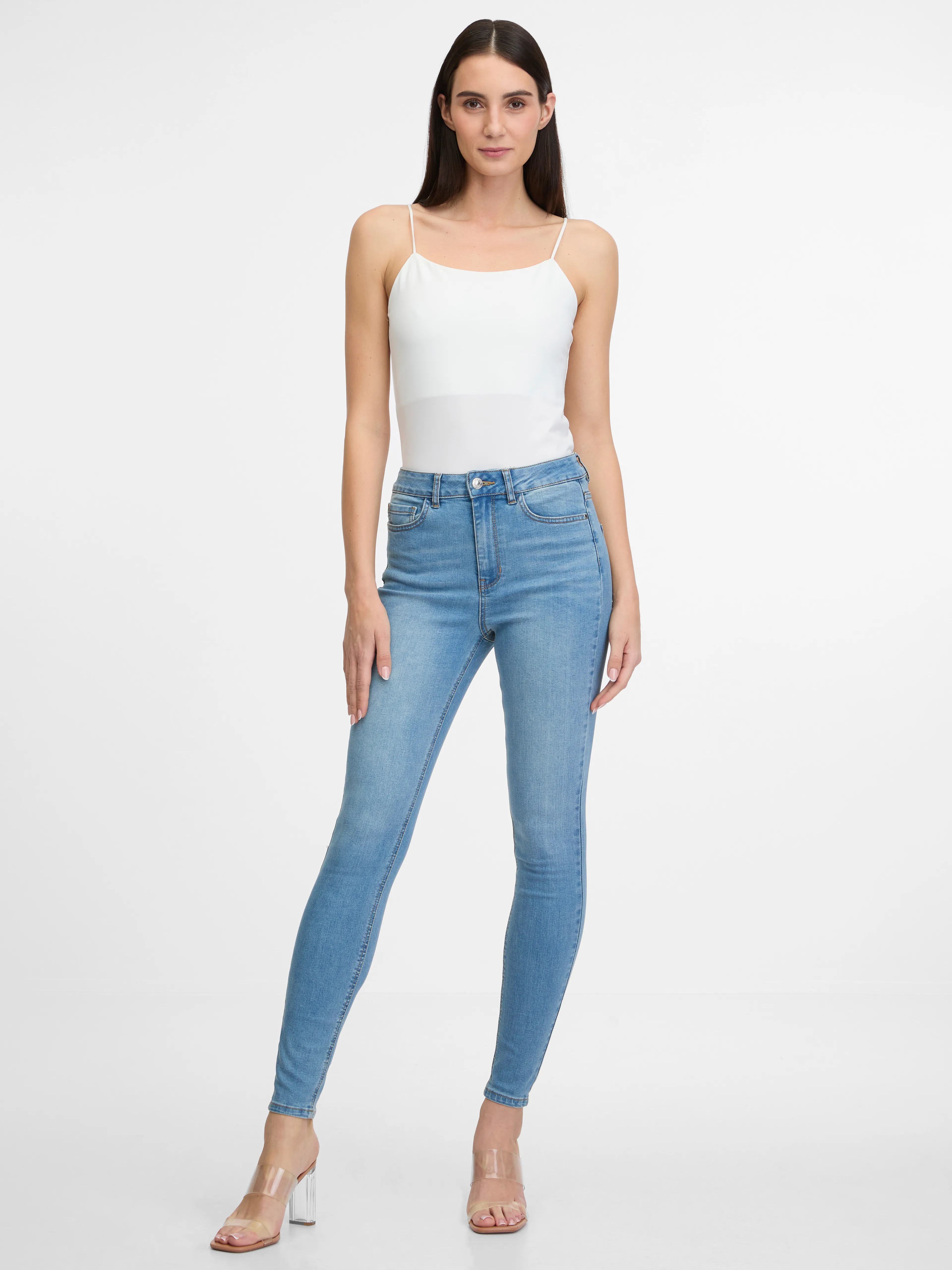 Set aus zwei Damen-Tank-Tops in Schwarz und Weiß ORSAY