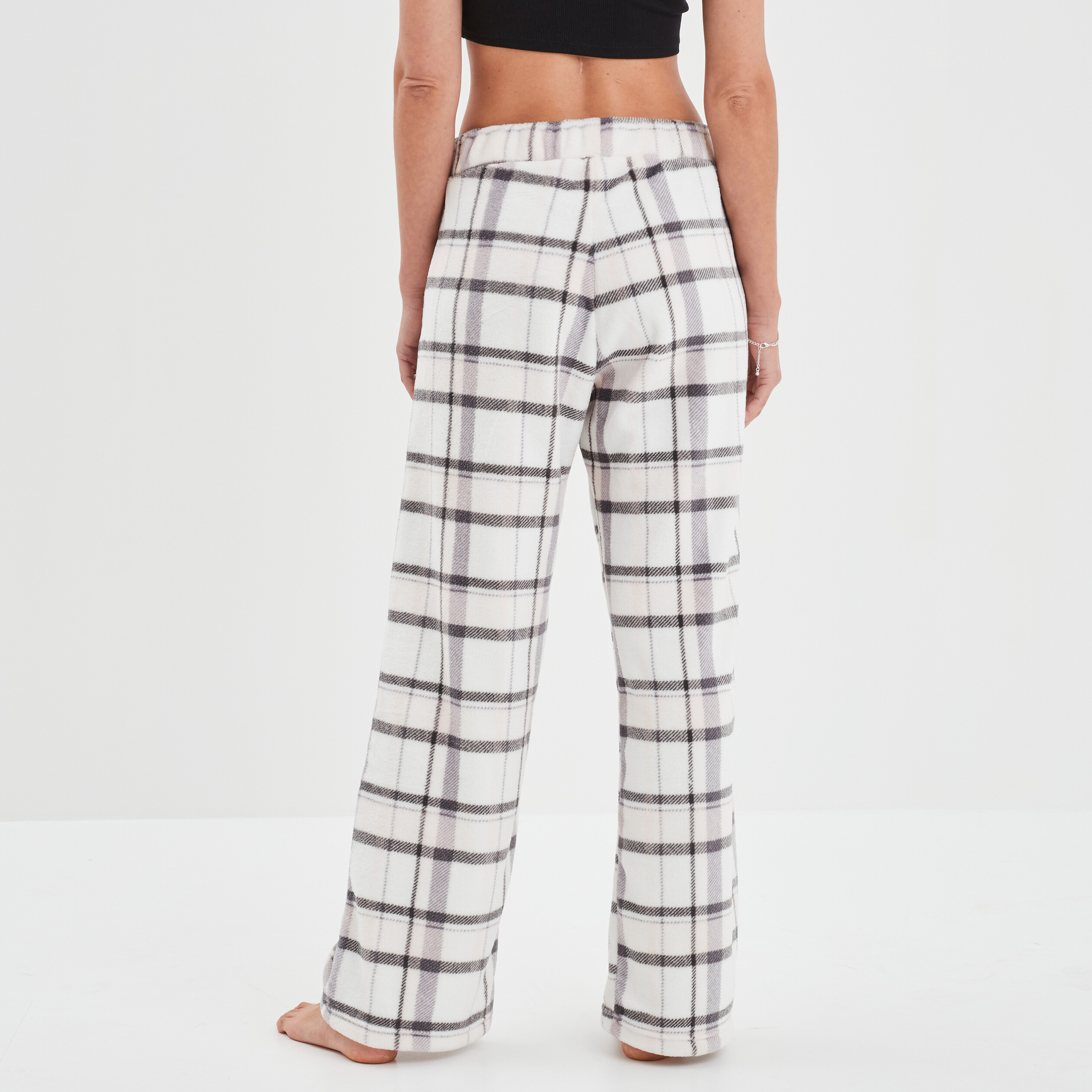 Pantalon de pyjama taille élastiquée rose femme | La Halle