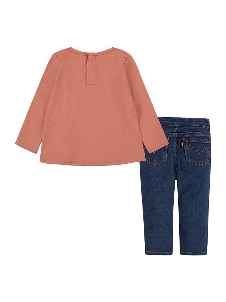 Levi's Kids 2tlg. Outfit in Orange/ Blau günstig kaufen