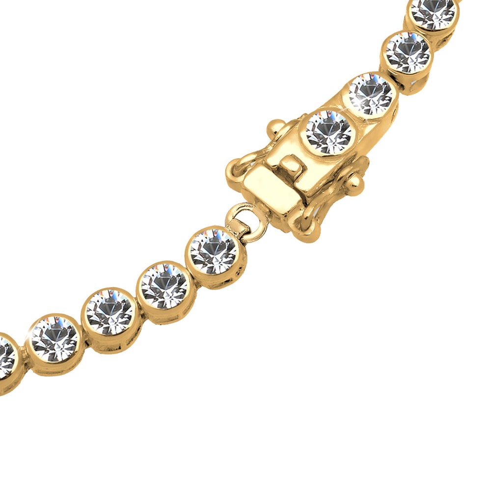 Elli Elli Bracelet Élégant avec des Cristaux Bracelet Femme - (925/1000) Argent Plaqué Bracelet