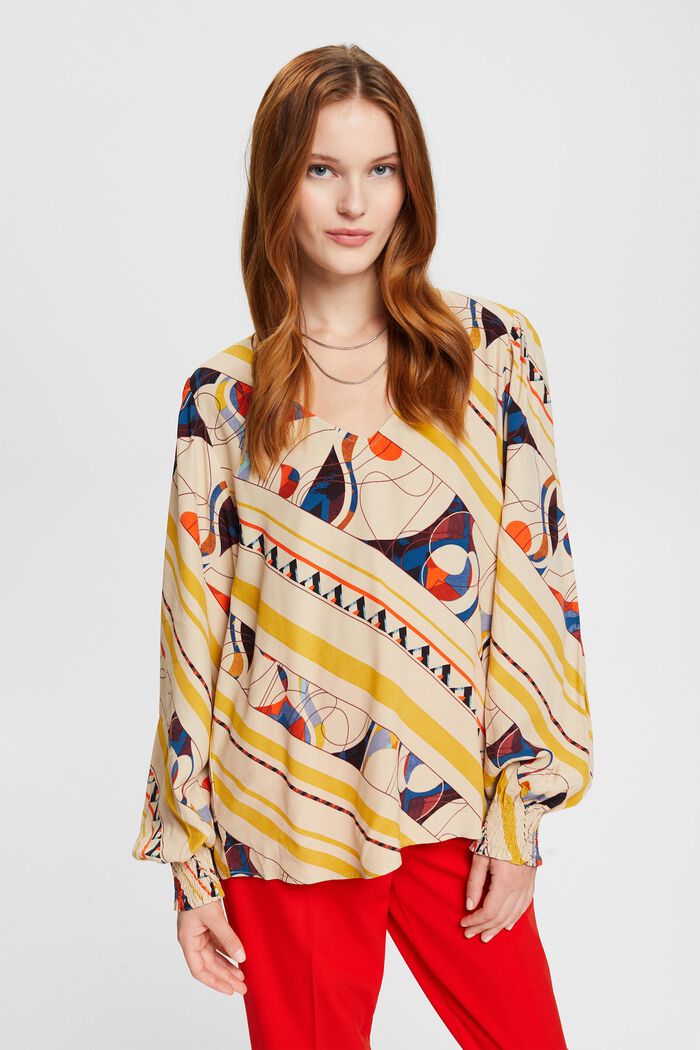 Gemusterte Bluse
