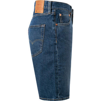 Levi's®, Jeansshorts 501, Baumwoll-Stretch, mittelblau