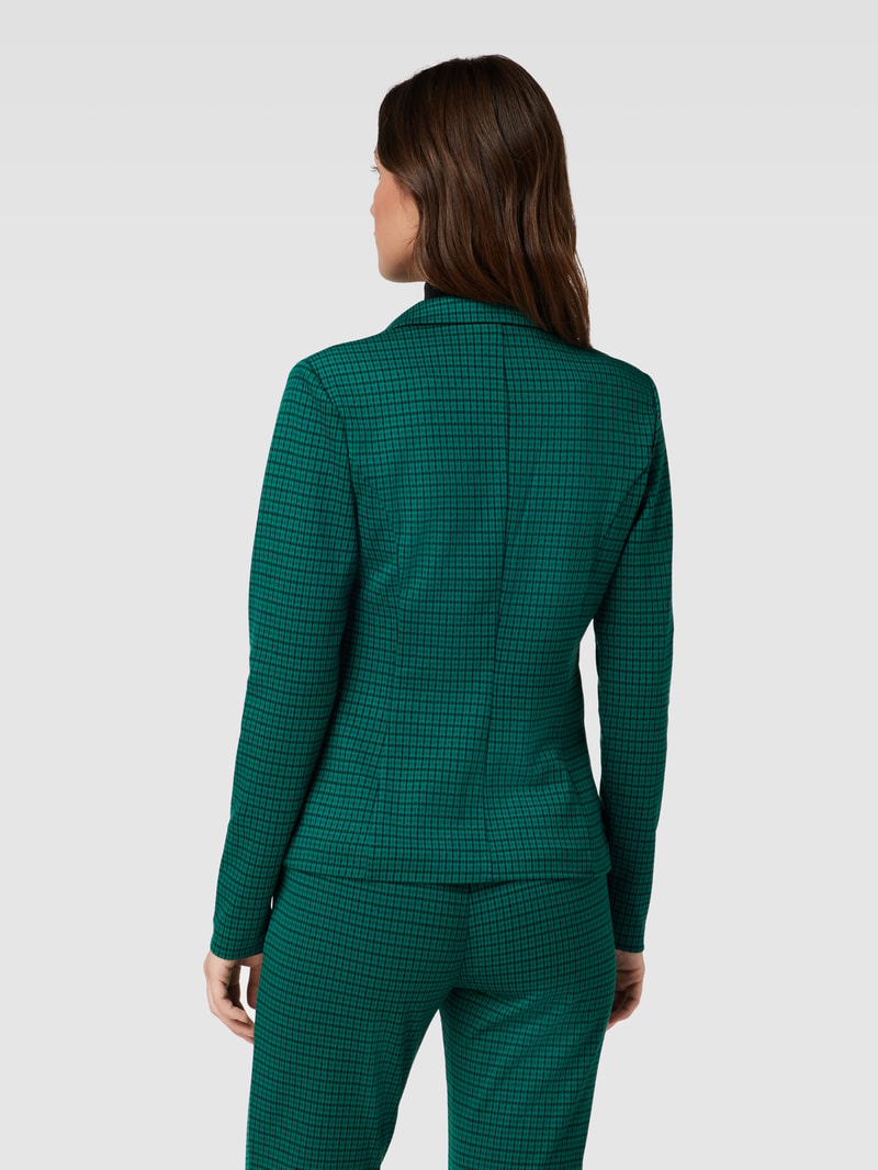 Blazer mit Karomuster Modell 'Kate' in grün