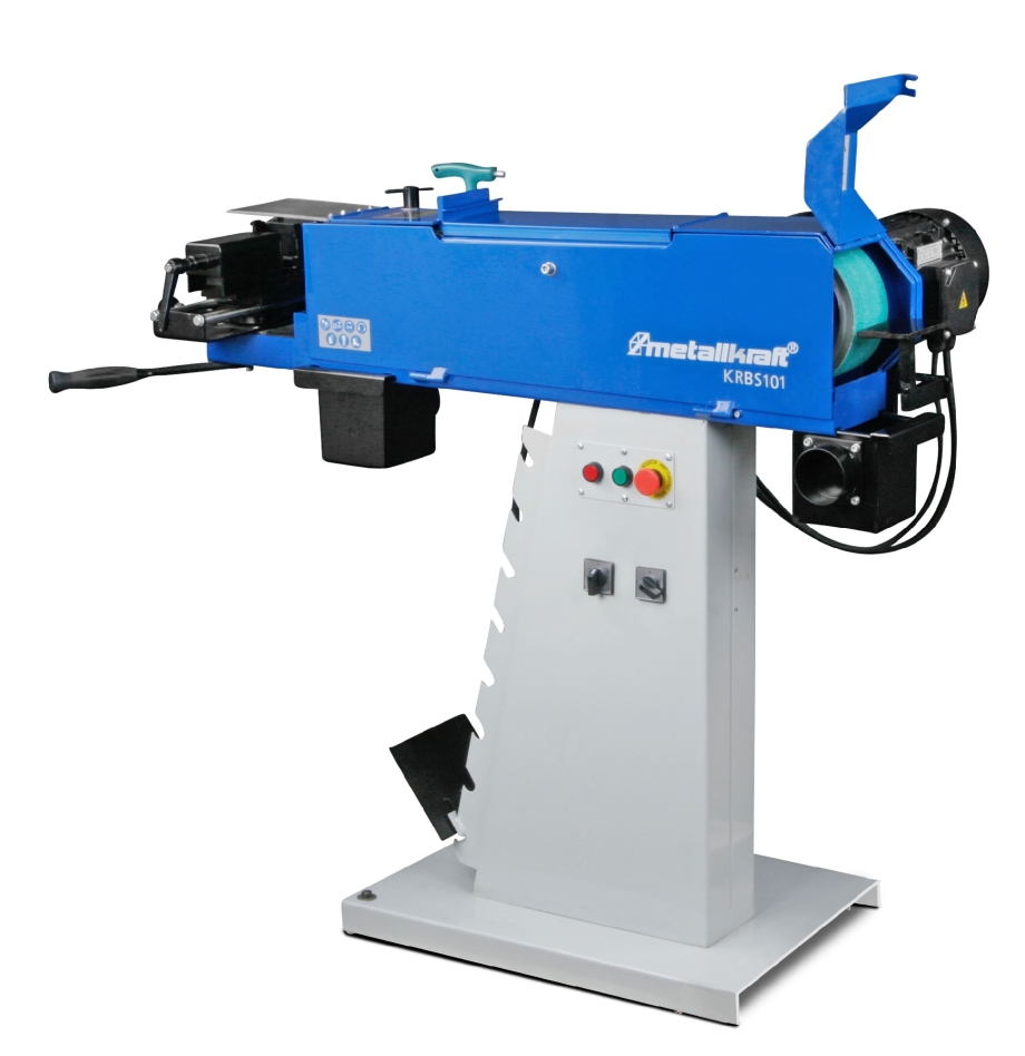 MetallKraft 713921001 KRBS101 Combi Pijpuitlsijper-Bandschuurmachine 400 Volts 2 em 1