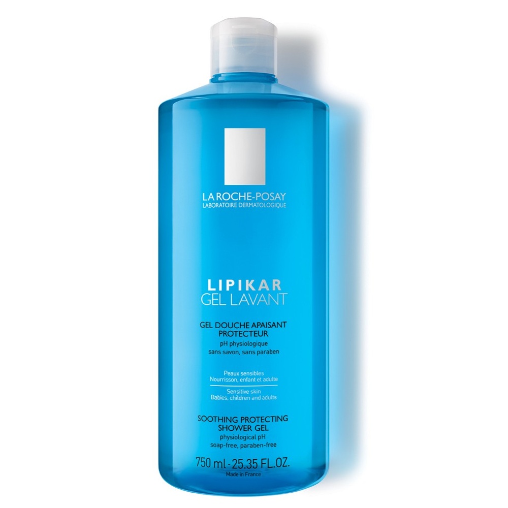 La Roche-Posay Lipikar Gel lavant apaisant protecteur 750ml Gel douche peaux sensibles nourrissons,enfants, adultes