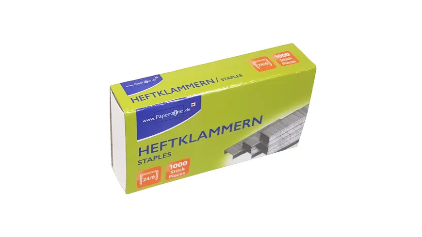 PAPERZONE Heftklammern 24/6 1000 Stück