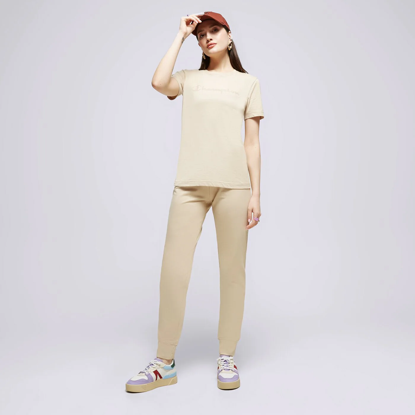 CHAMPION HOSE RIB CUFF PANTS Braun