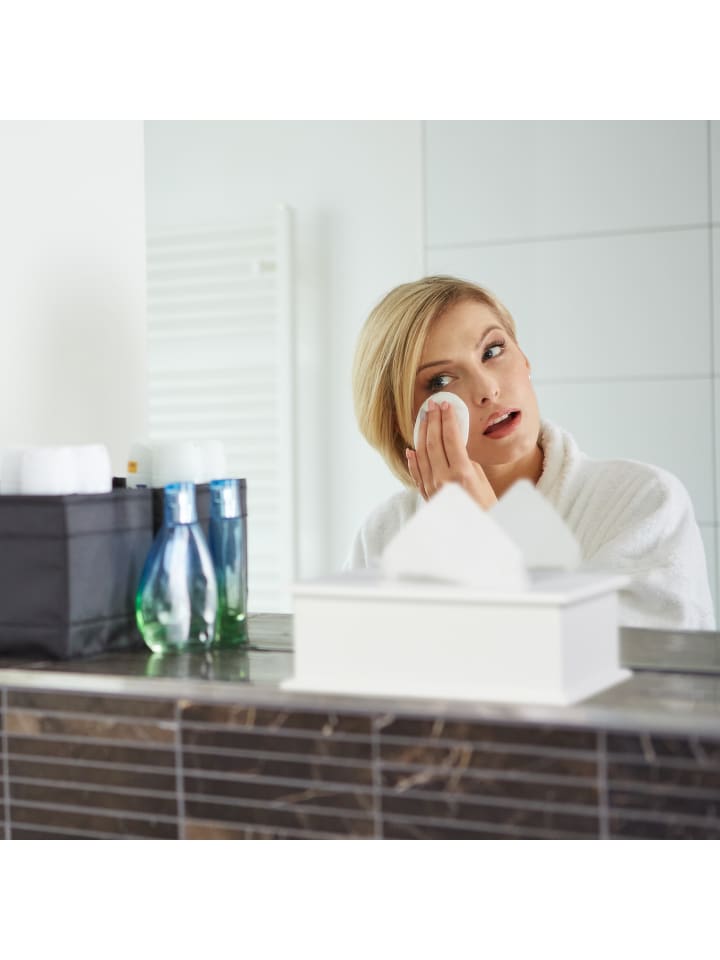 relaxdays Taschentuchbox in Weiß - (B)27 x (H)9,5 x (T)16 cm günstig kaufen onesize