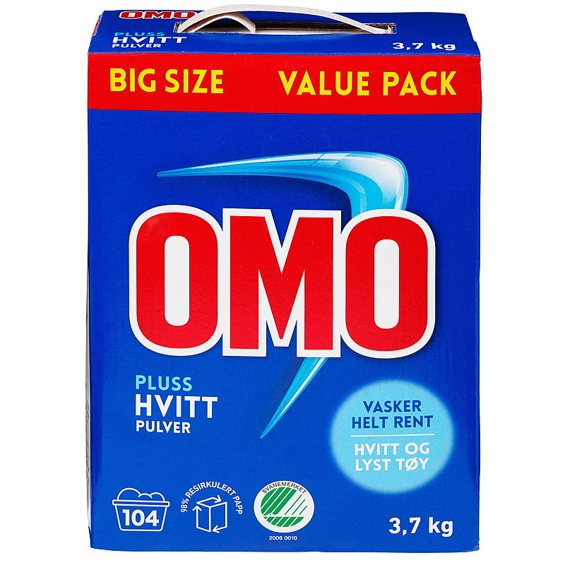 Omo Omo Pluss Hvitt 3,7 kg