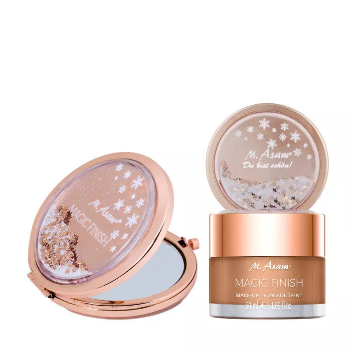 MAGIC FINISH Make-up Mousse X-Mas Edition XXL & Taschenspiegel Set