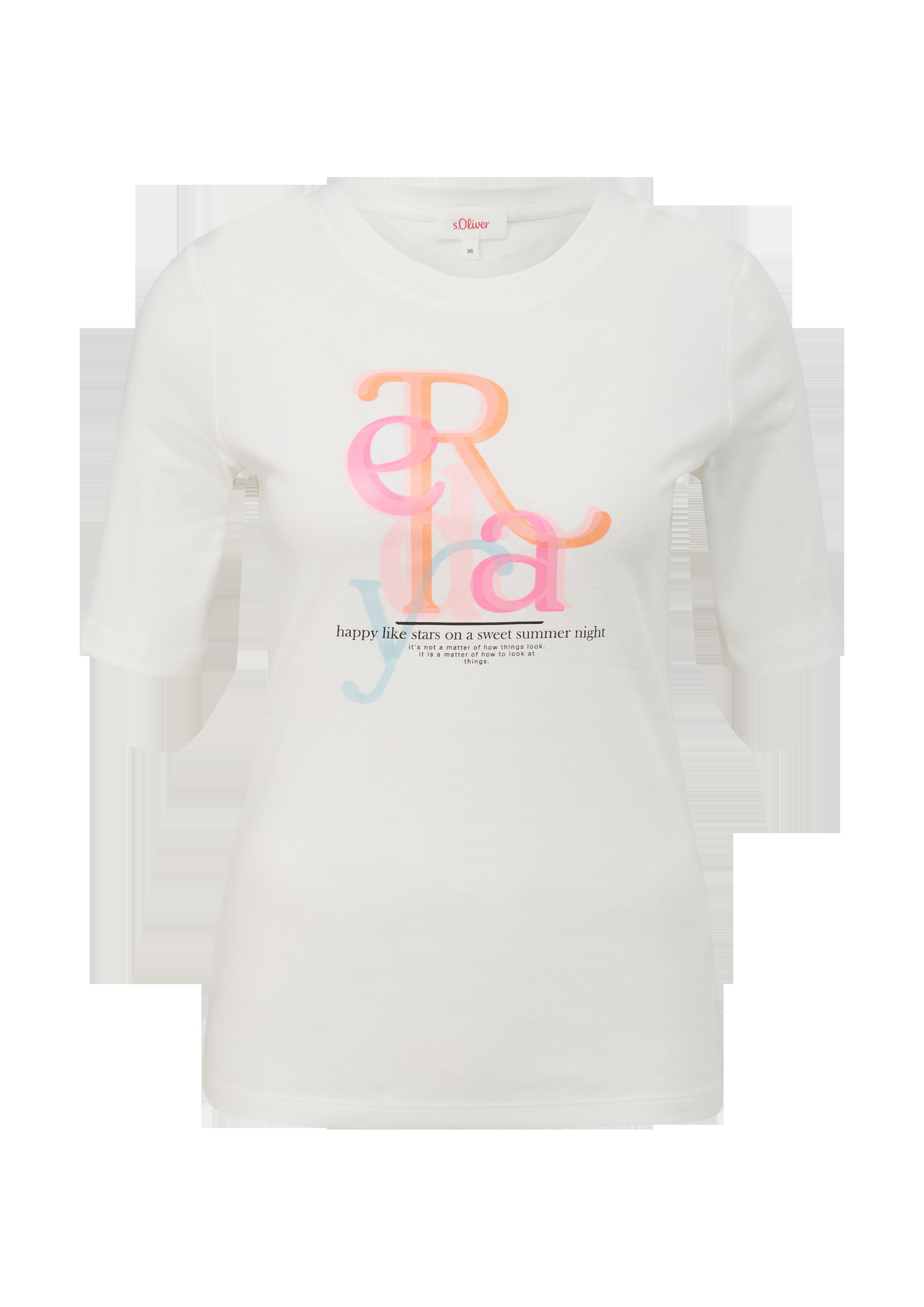 Baumwollshirt mit Frontprint  2132767-02D1
