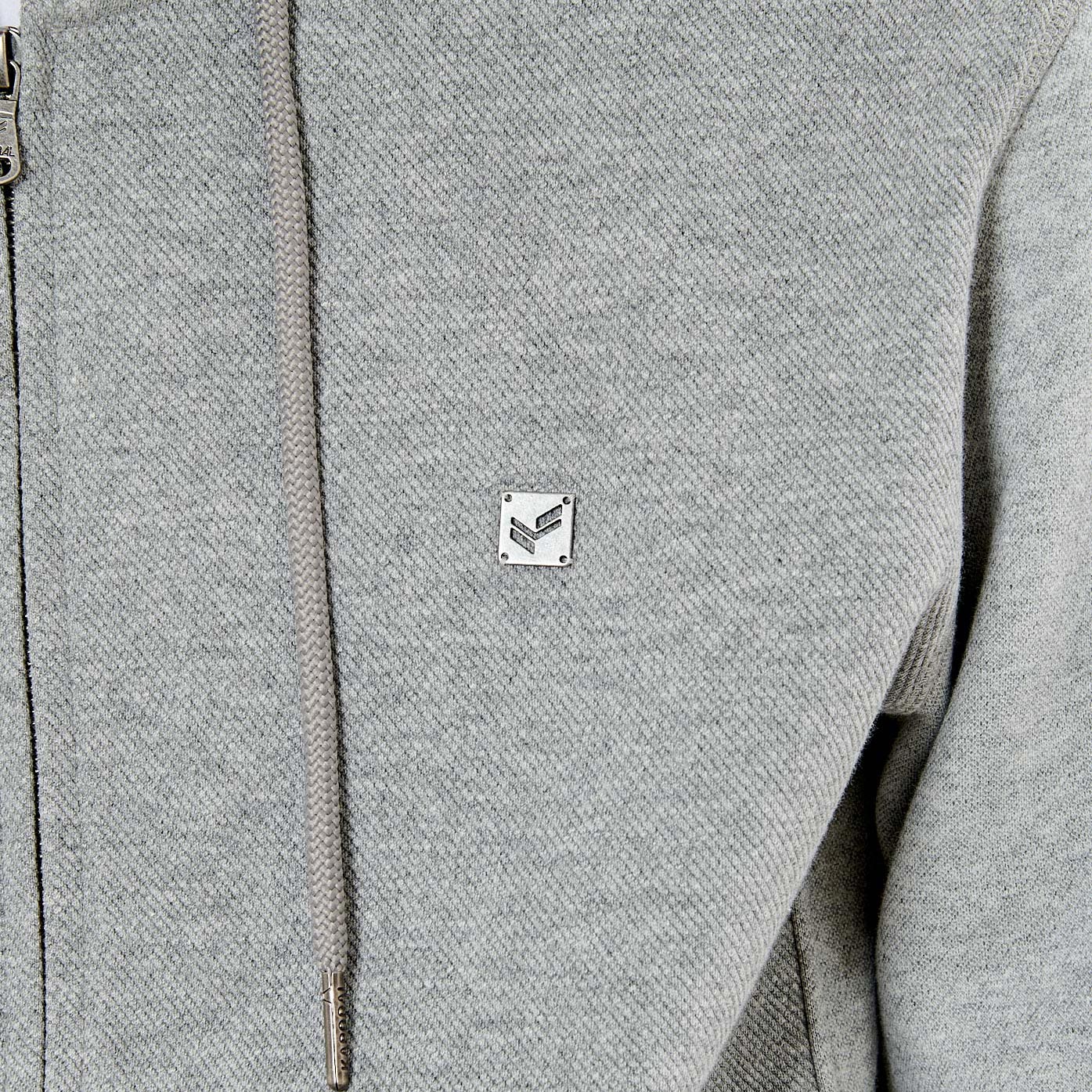 VOHO   Sweat zippé gris homme