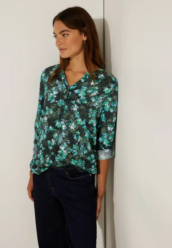 CECIL Viskose Blumenprint Bluse