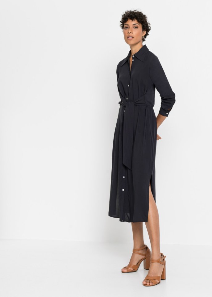 Blusenkleid mit Knotendetail