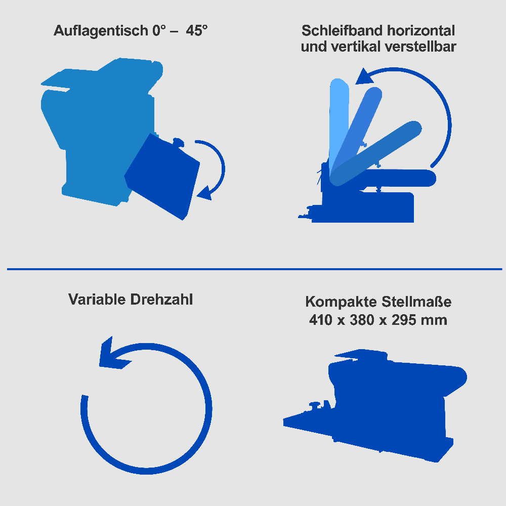 Scheppach BTS800 Vario Band- und Tellerschleifer