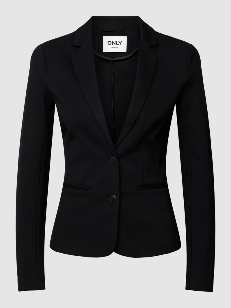 Blazer mit Label-Details Modell 'Poptrash' in schwarz