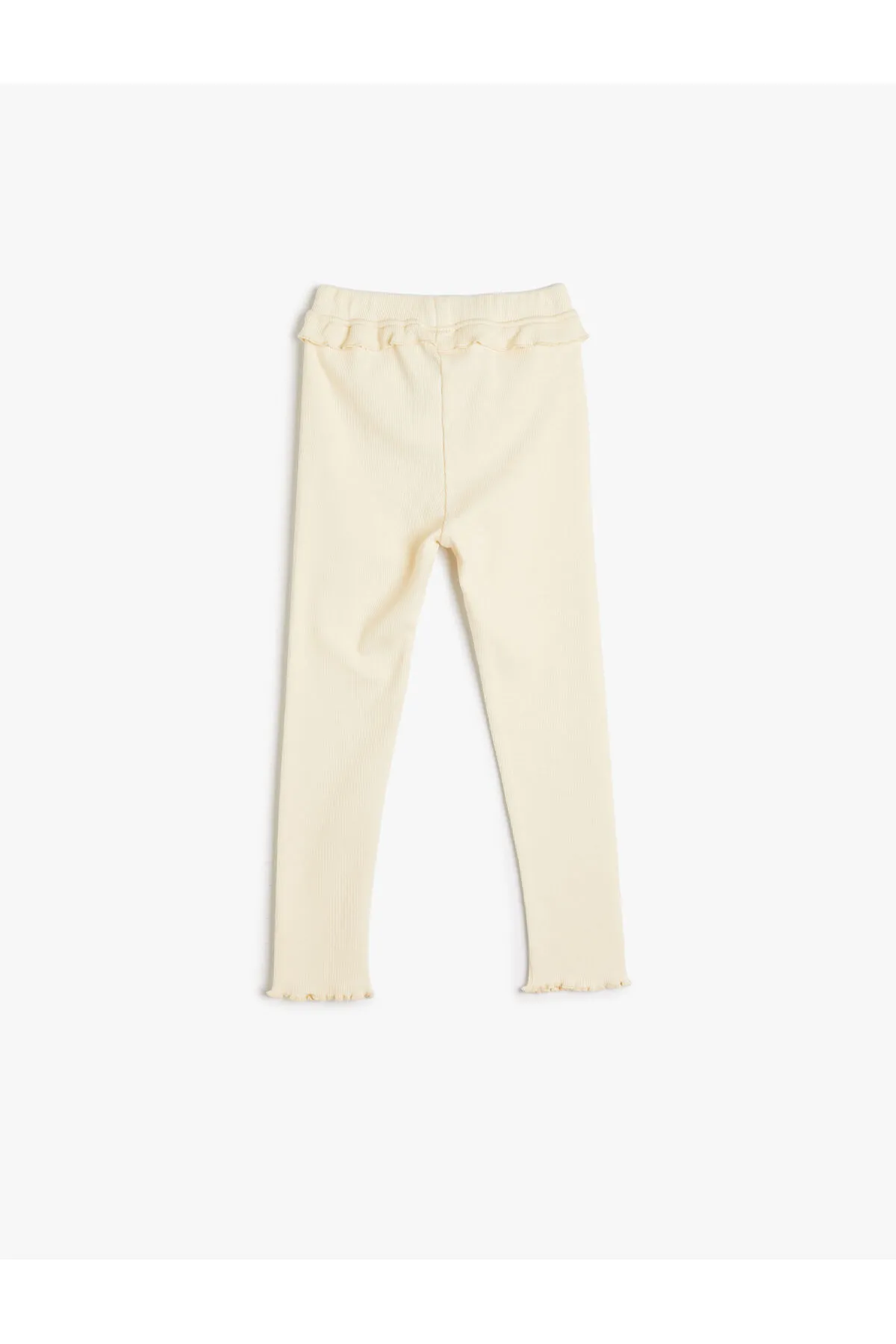 Koton  Leggings aus Baumwolle mit Rüschendetail und elastischem Bund