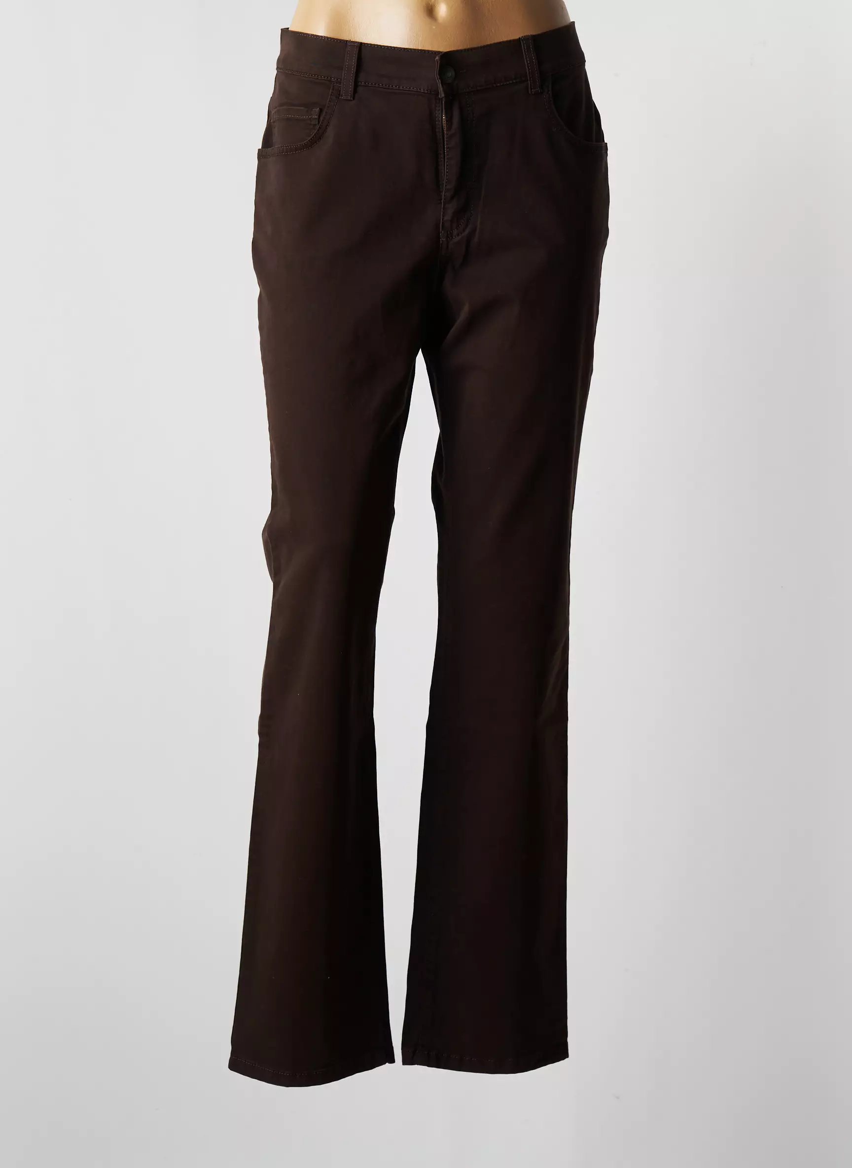 Pioneer Pantalons Larges Femme couleur marron