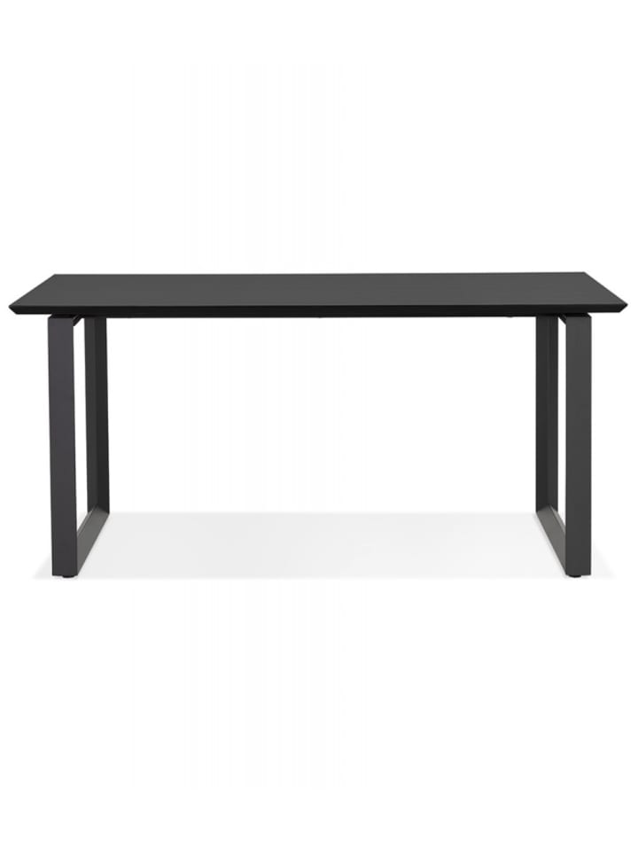 KADIMA DESIGN Holz Schreibtisch GIMINI 180x90cm | Chef Computertisch für Büro in Schwarz günstig kaufen