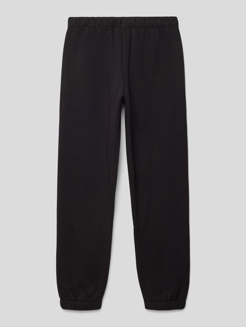 Sweatpants mit Label-Stitching in schwarz