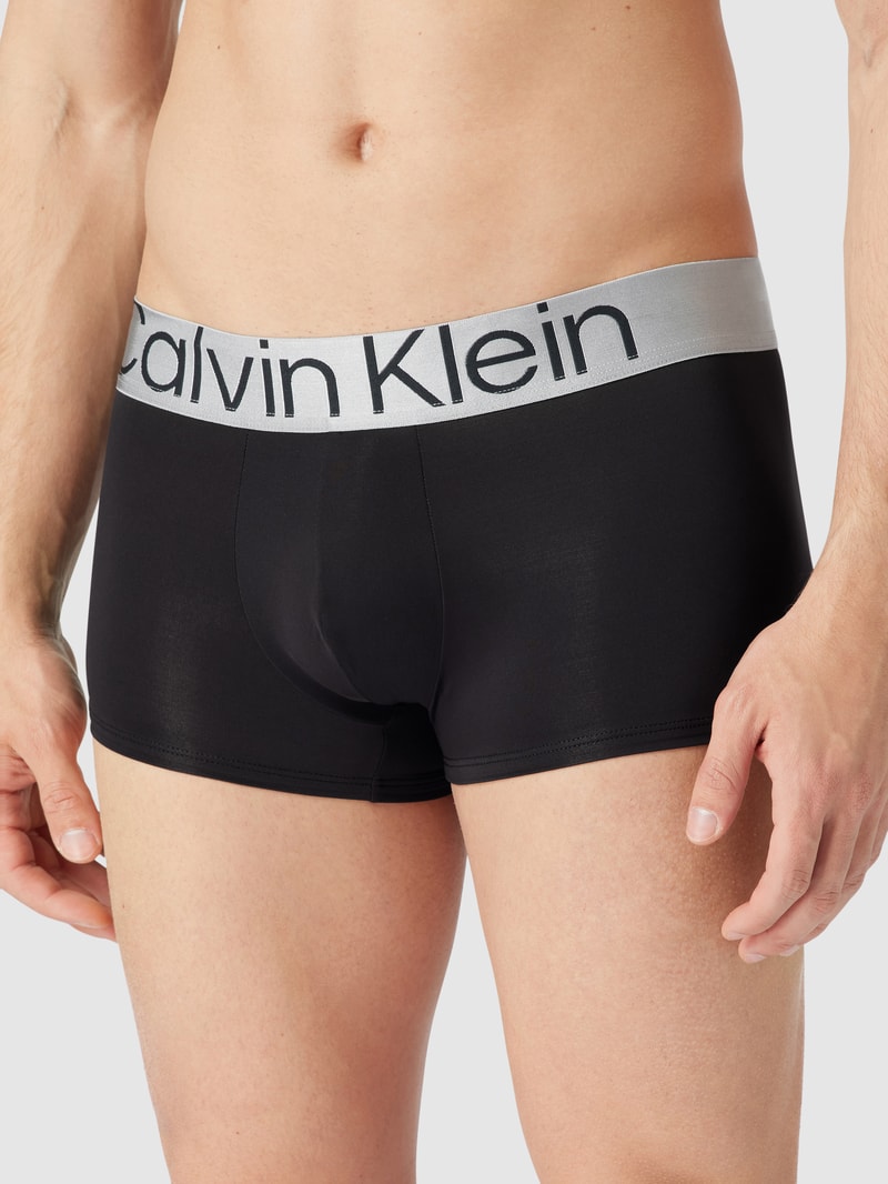 Slip mit elastischem Bund in metallic im 3er-Pack in schwarz