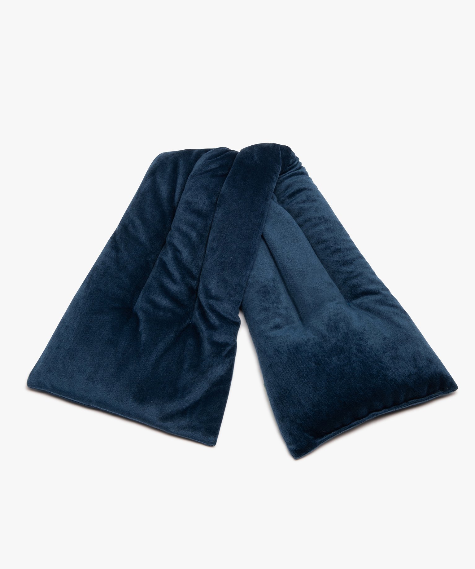 Bandeau bouillotte à chauffer au micro-ondes bleu fonce | GEMO