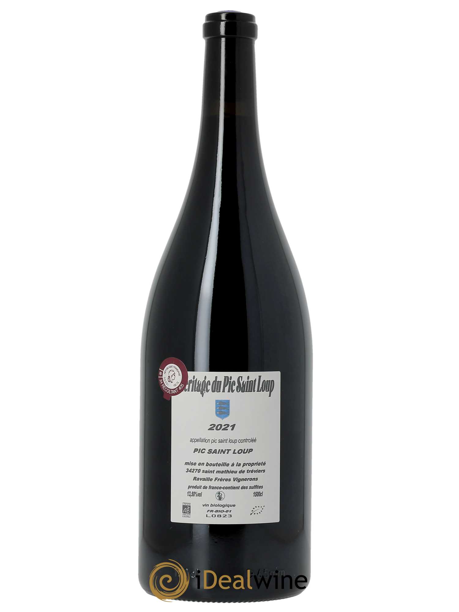 Pic Saint-Loup Héritage du Pic Saint-Loup (anciennement Ermitage) Cuvée Sainte Agnès  2021 - Lot de 1 Magnum