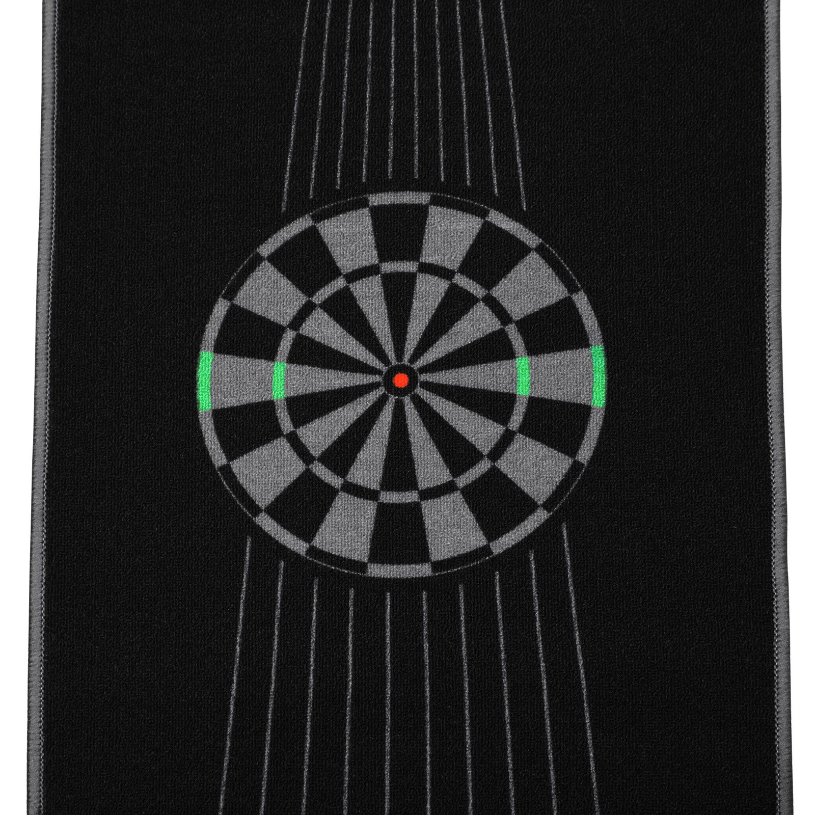 XQMAX Dartmatte XQMAX Dartmatte Turnier-Dartteppich Dartboard 237x80cm Farbwahl Darts, Dartteppich Rutschfest Turnierabstand Turniermatte Steeldart Teppich