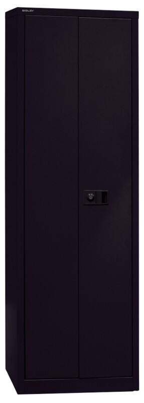 Bisley Flügeltürenschrank Universal Schwarz 600 x 400 x 1.950 mm