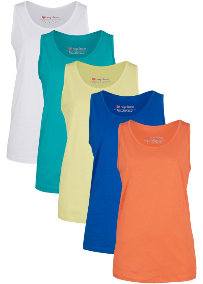 Baumwoll-Long-Top (5er Pack)