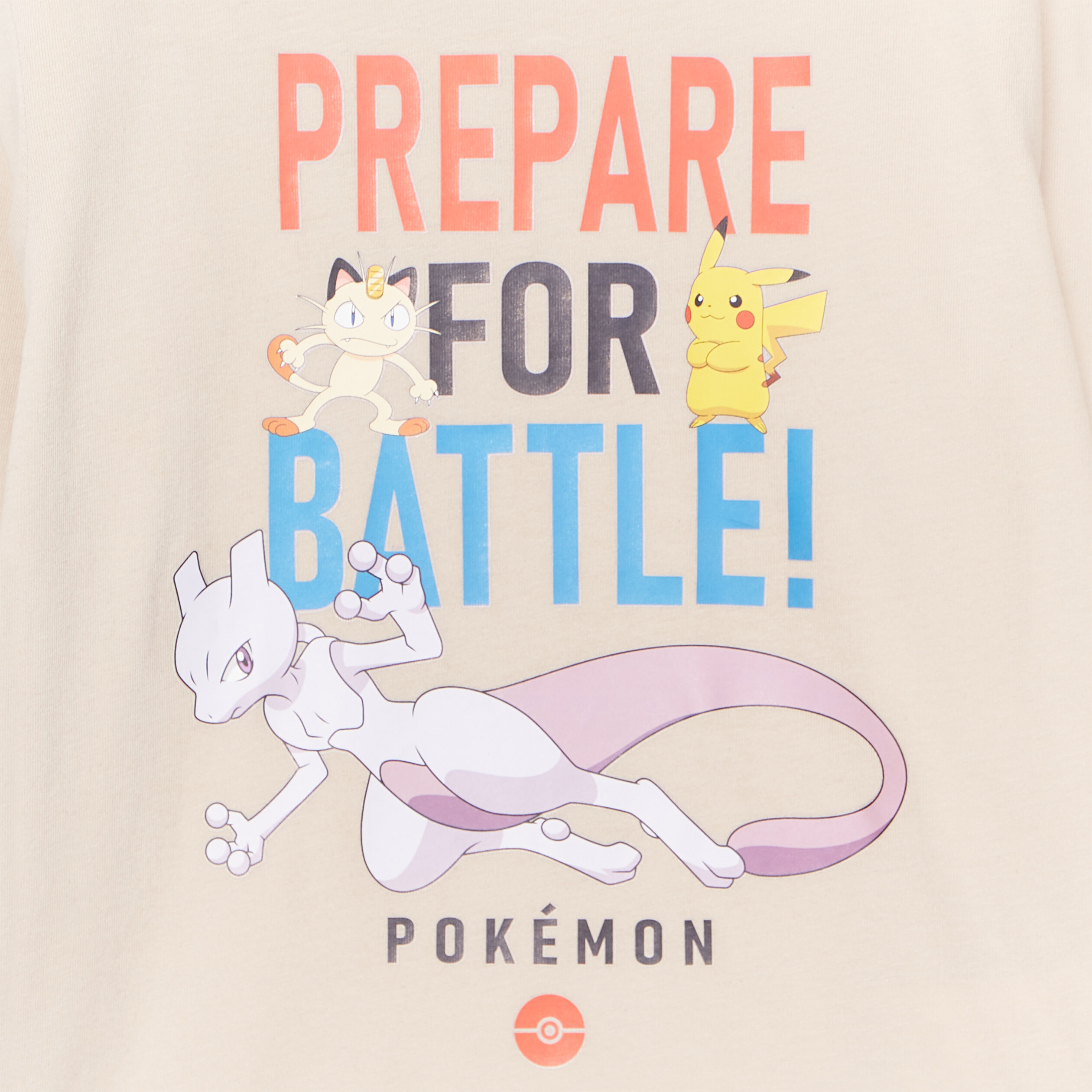 T-shirt manches longues coton Pokémon sable garçon | La Halle