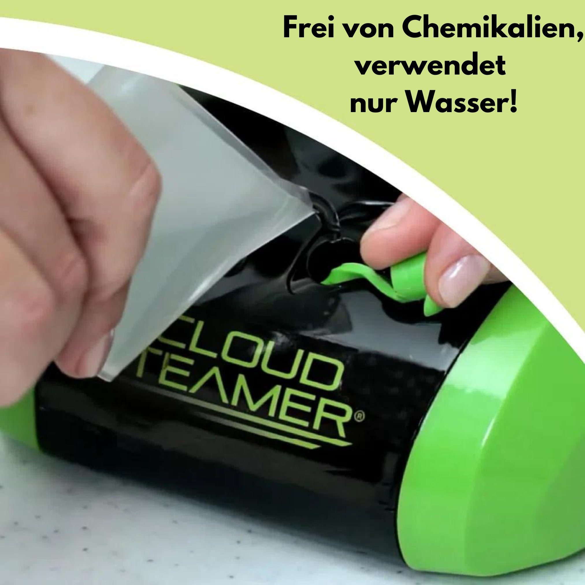 Best Direct® Dampfbürste V Cloud Steamer®, 1000,00 W, tragbare Dampfbürste für Kleidung, Polster und Bügelfalten