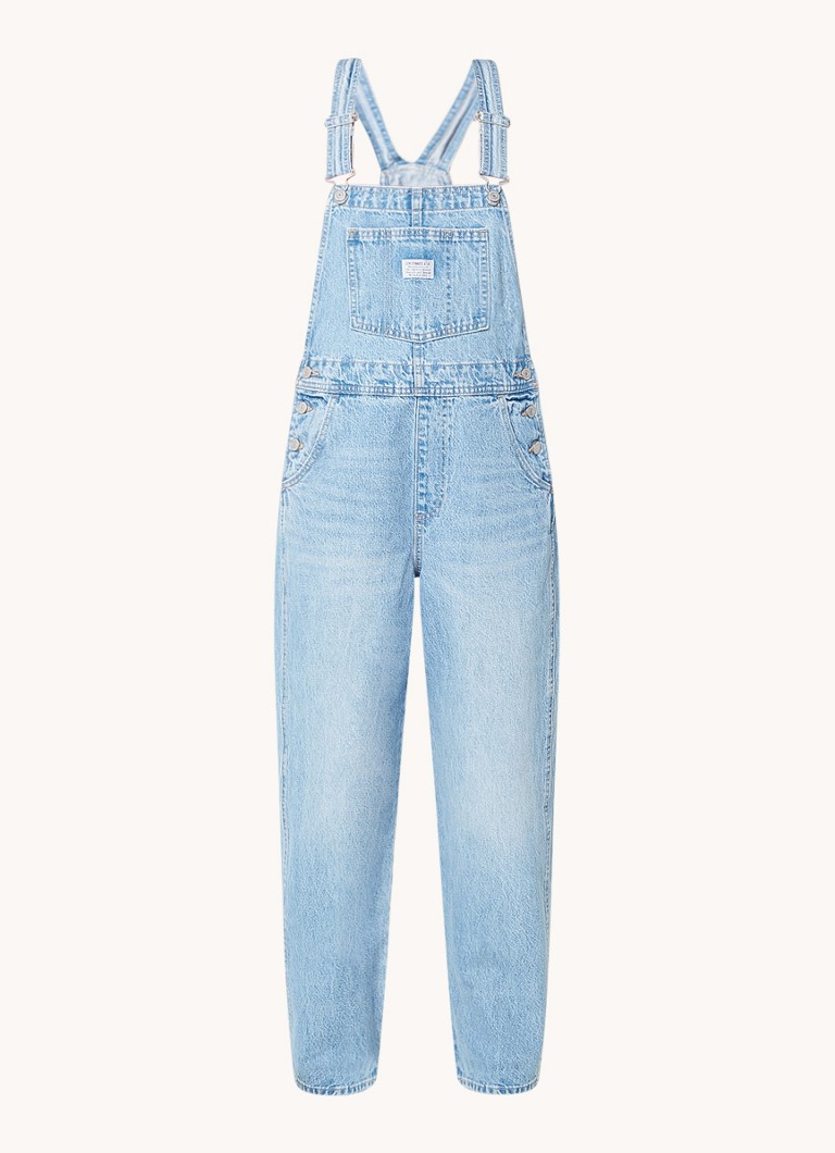 Salopetă dreaptă din denim cu logo Levi's