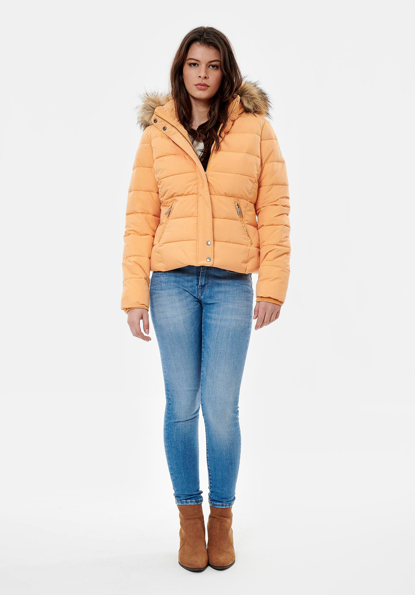 DABBY  Doudoune jaune femme