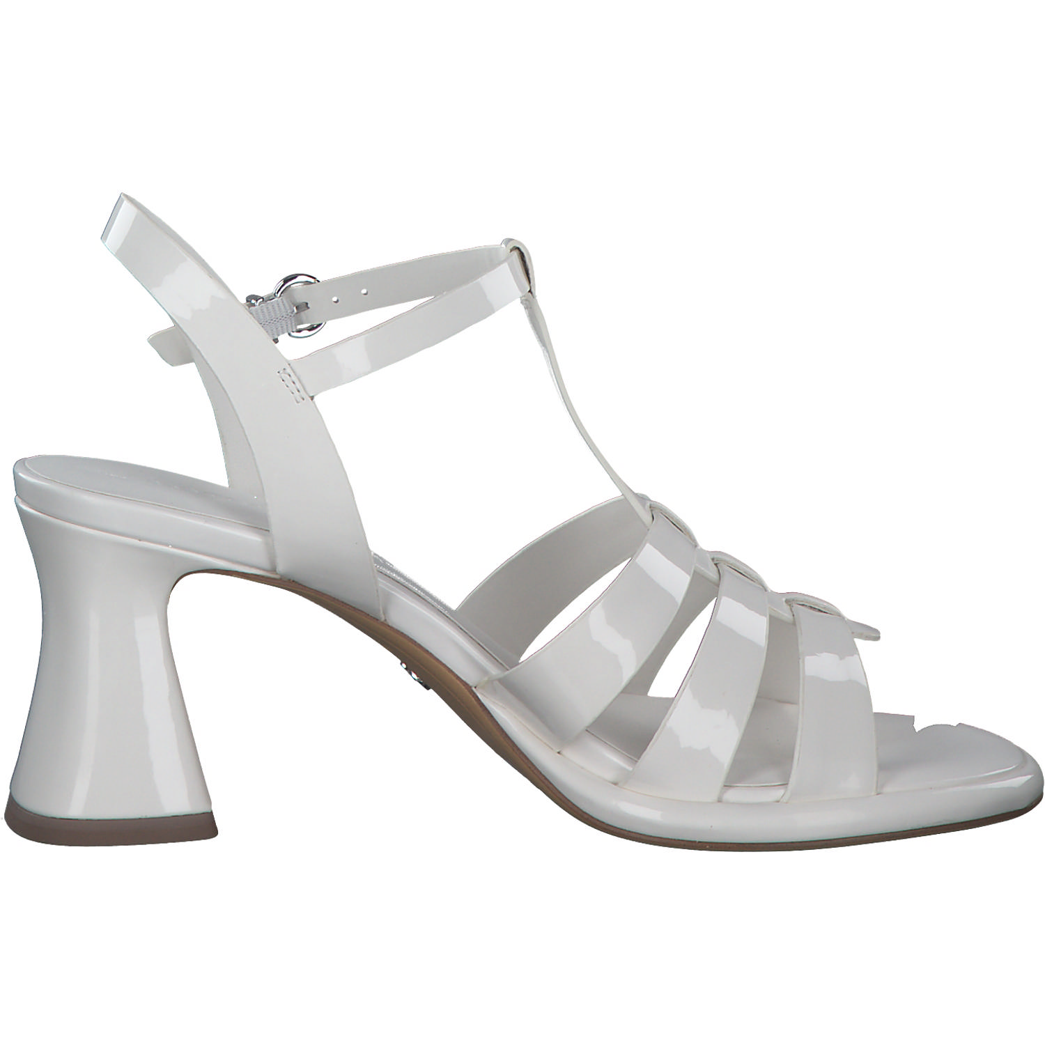 Tamaris 28031, Plateau-Sandaletten, Damen, WHITE PATENT