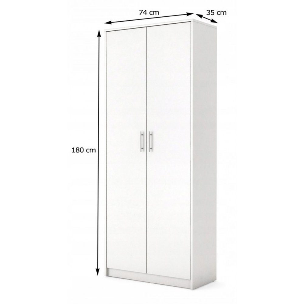 pressiode Kleiderschrank Mehrzweckschrank Kleiderschrank Stauraumkommode Hochschrank180cm