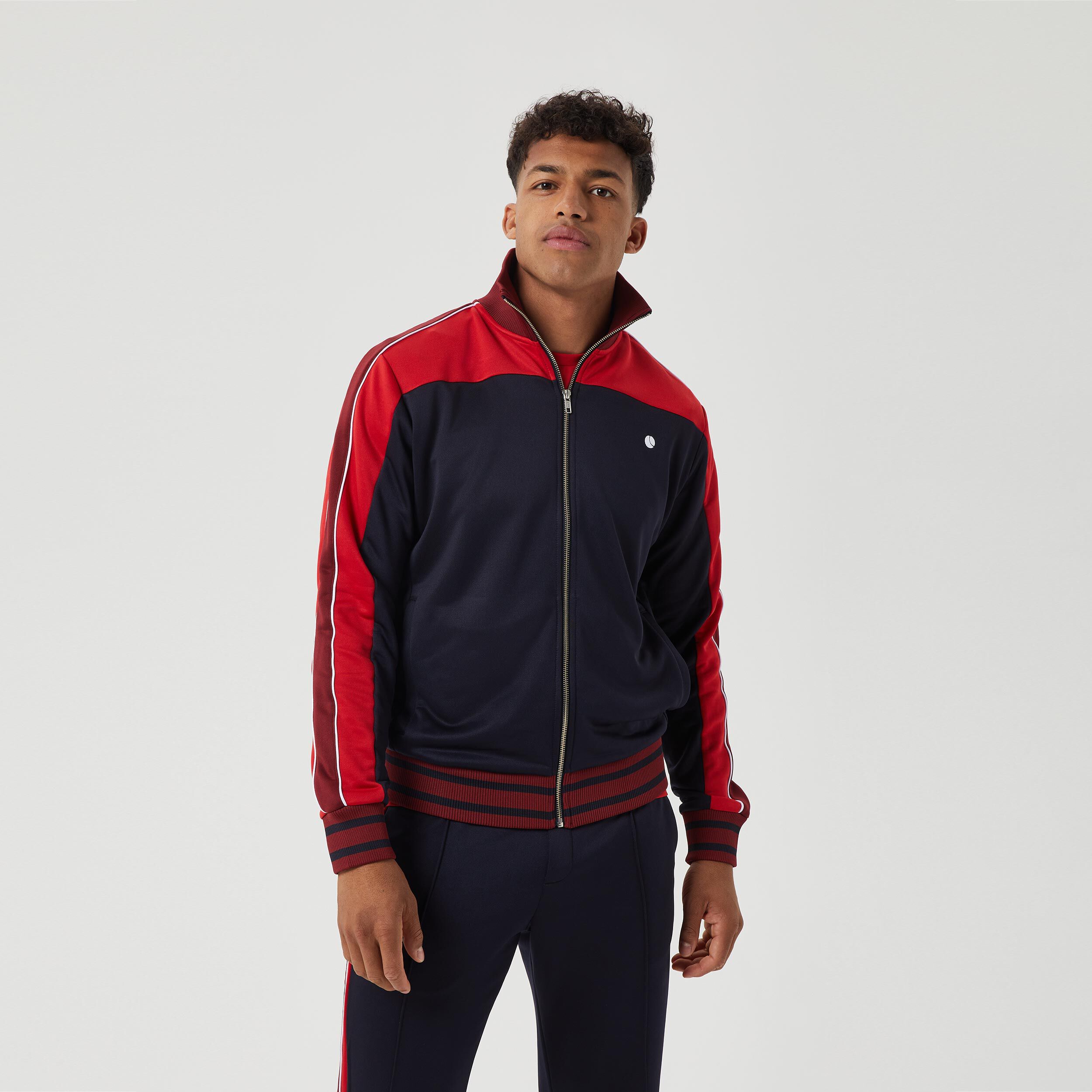 Ace Retro Track Trainingsjacke Herren - Dunkelblau